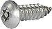 6 x 1 Tamper Resistant Torx Button Head Sheet Metal Screw 18-8 Stainless Steel (T-10) (20)