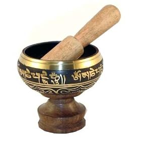 Tibetan 4 Inch Black Singing Bowl