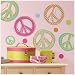 Magnificent Peel & Stick By RoomMates Peace Signs Wall Decals