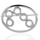 Sterling Silver Circles Pin