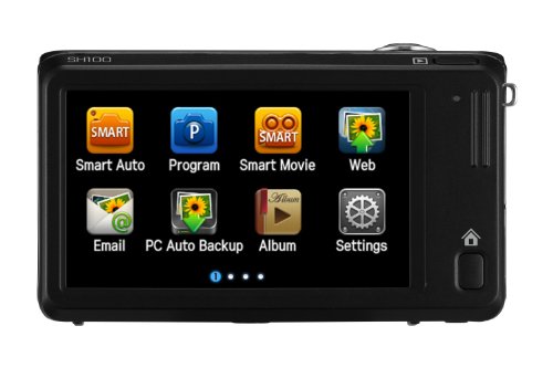 Samsung EC-SH100 Wi-Fi Digital Camera with 14 MP, 5x Optical Zoom and Touchscreen (Black)