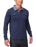 Tom Tailor Casual Cosy Shirt Collar Troyer – Pull col polo 2 en 1 Col Chemise – Homme – Bleu Marine – L (FR: XL) Tom Tailor Casual Cosy Shirt Collar Troyer – Pull col polo 2 en 1 Col Chemise – Homme – Bleu Marine – L (FR: XL)