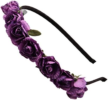 Lookcon Fashion All-match Elegant Sweet Rhododendrons Headbands( Purple)