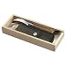 Opinel-Pilzmesser, 254148  rostfreier Sandvik-Stahl, Eichenholz, Wilschweinborsten, Stoffetui, Holzbox