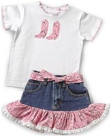 Kiddie Korral Girls' Bandana Outfit