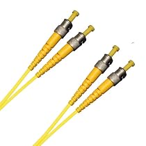 Optronics - 1m Fibre Optic St To St 9/125 Singlemode (os1) Cable,3mm With A Low Smoke Zero Halogen Jacket - Yellow