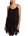 Oscar de la Renta Women's Romantic Blooms Chemise, Black, Large