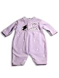 Nick & Nora - Infant Baby Boys Fleece Coverall, Lt. Blue/Navy/White