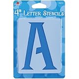 Plaid 28874 Letter Stencil Value Pack, 4-Inch Genie