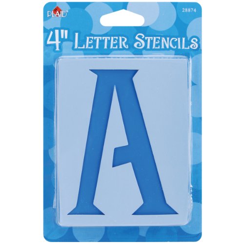 Plaid letter stencil value pack (4-inch), 28874 genie