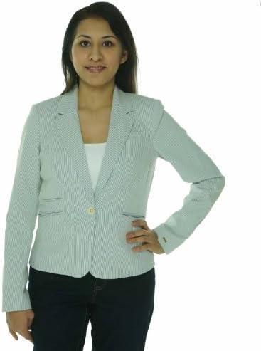 Tommy Hilfiger Women's Single Button Seersucker Jacket