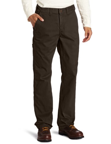 Carhartt Men's Rugged Work Khaki Relaxed Fit,Dark Coffee,34 x 32