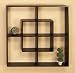 Contemporary Style SQUARE-SHAPED FLOATING Wood SHELF