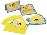Playwell - Décoration - 6 cartes d'invitation et enveloppes Dora