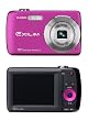 Casio EXILIM EX-Z33 Digitalkamera (10 Megapixel, 3-fach opt. Zoom, 6,4 cm (2,5 Zoll) Display) vivid pink