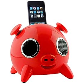 Amethyst iPig iPod Speaker Dock - Red