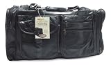 RoadPro PLB-004 26 Black Patchwork Leather Travel Bag