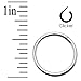 BodyJ4You Septum Piercing Clicker Pave Gems 16G