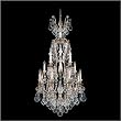Schonbek 2782-65 Versailles 17 Light Large Foyer Chandelier in Ancient Bronze with Clear Handcut crystal