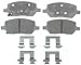 ACDelco Silver 14D1093CH (19285994) Ceramic Rear Disc Brake Pad Set with Hardware
