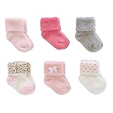 カーターズ（Carter's） 女の子用 ソックス6枚セット 0-12M (PINK) [並行輸入品]