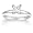 10k White Gold Princess Cut Solitaire Diamond Engagement Ring (1 ct, J-K Color, I2-I3 Clarity), Size 7