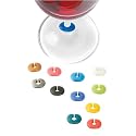 Multi Color Silicone Wine Glass Charms - Set of 12
