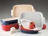 Mayfair & Jackson 5045bg 10 Inch Square Stoneware Casserole Dish Natural