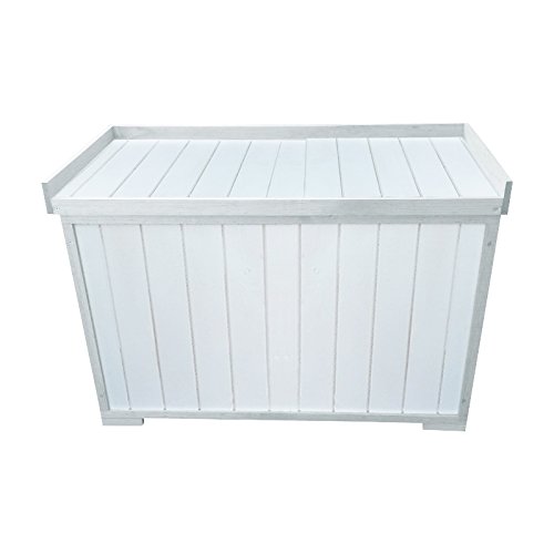 Auflagenbox stabile Gartenbox mit Sitz für Garten und Terrasse für zwei