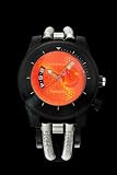 Android Men's AD530BKRG Hydraumatic GMT IP Orange Dial Cuff Watch