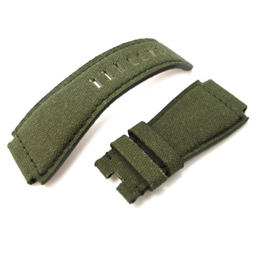 Bell & Ross BR01 Type Military Green Canvas Replacement Watch Strap