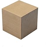 1 inch wood cubes, natural unfinished craft wood blocks (1") - Bag of 100