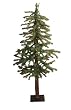 4' Pre-Lit Natural Alpine Artificial Christmas Tree - Multi Lights