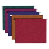 Ampad Envirotec 100% Recycled Colored Hanging File Folders, Letter Size (8.5 x 11), Assorted Colors, 20 per Box (35117)