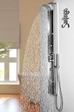 Edelstahl Duschpaneel von Sanlingo. Duschs�ule mit Spiegel, Wassefall und Regendusche