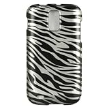 Zebra Stripes (Silver/Black) Protector Case for Samsung Galaxy S II (T-Mobi ....
