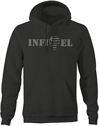 Stealth - INFIDEL Punisher US Flag Skull - Military Police T shirt - Large