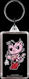 Pirate Keychain-Funny Pink Mohawk Kitty Keychain by Good Kitty/Bad Kitty