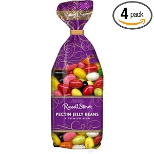 Russell Stover Pectin Jelly Beans, 12-Ounce Bags (Pack of 4)