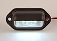 LED Convenience Courtesy Or License Plate Light - 6 Internal Warm White LED - Waterproof, Compact 12VDC For Truck, Auto, RV Lighting