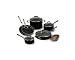Simply Calphalon Enamel 10-Piece Cookware Set, Black