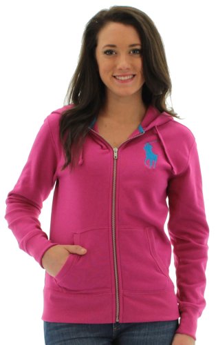 Polo Ralph Lauren Women's Big Pony Zip Up Hoodie