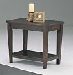 Cappuccino Finish Wood End Table By Coaster Furniture