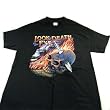 Look Death In The Eye, Short Sleeve Black T-Shirt Extra Large