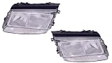 1998-2000 (1999 98 99 00) Volkswagen Passat Headlight Assembly (with Bulb) - One Pair (Both Driver and Passenger Sides) - DOT Certified Headlamp