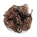 SODIAL(TM) Long Curly Brown Hair Wig Ponytail Holder Scrunchie Hairpiece