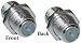 F-Pin Coupler, Female / Female, Panel Mount