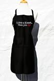 Black Embroidered Apron Lifes a Bleach, Then You Dye
