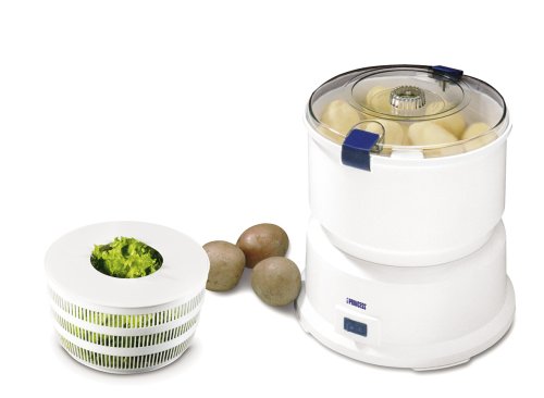 Princess 1940 White Potato Peeler/Salad Spinner