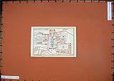 1913 COLOUR MAP SPAIN PALACIO ARABE ALHAMBRA PALACIO